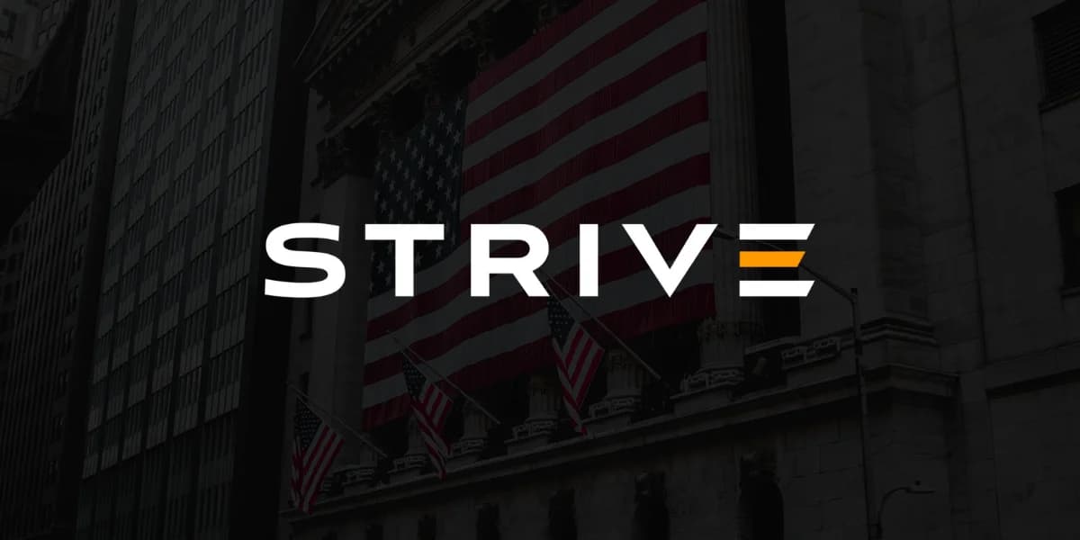 비트코인 재무 전략 기업 Strive, Strategy의 STRC 우선주 5,000만 달러 투자