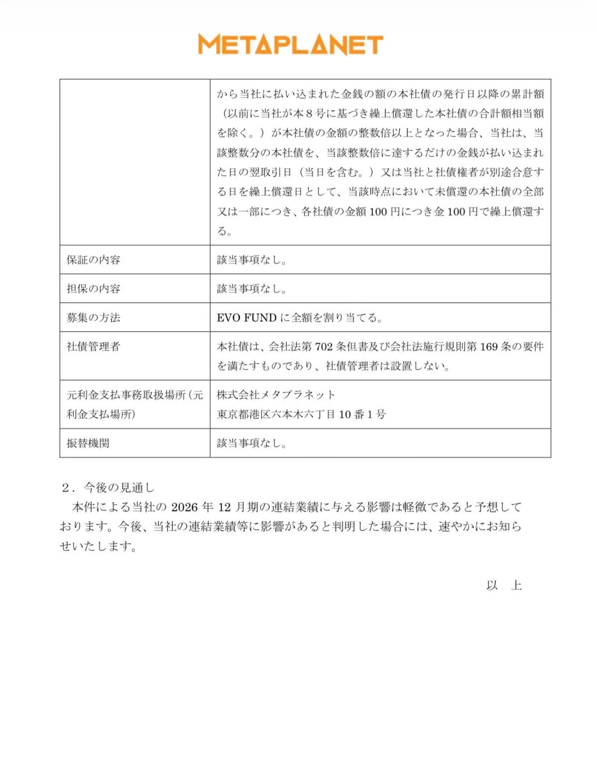메타플래닛, BTC 추가 매입 용도 $5000만 회사채 발행